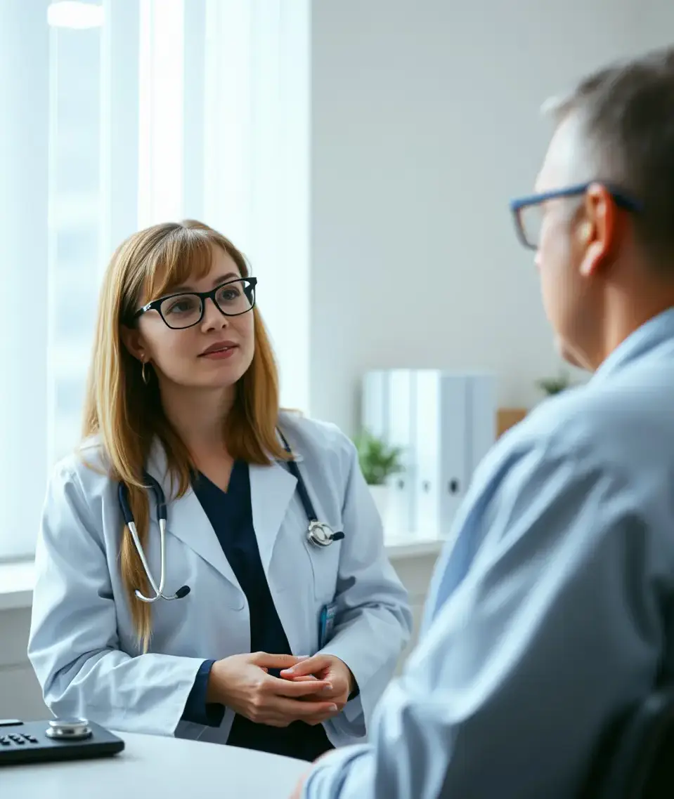 Zorgprofessional in gesprek met een patiënt: met RecapAI staan consultverslagen direct in het EPD