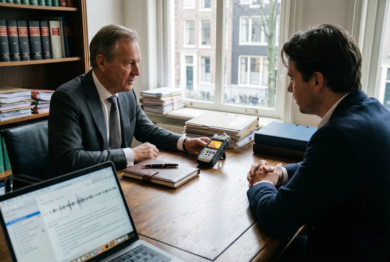 Van handgeschreven notities naar digitale transcriptie in de advocatuur