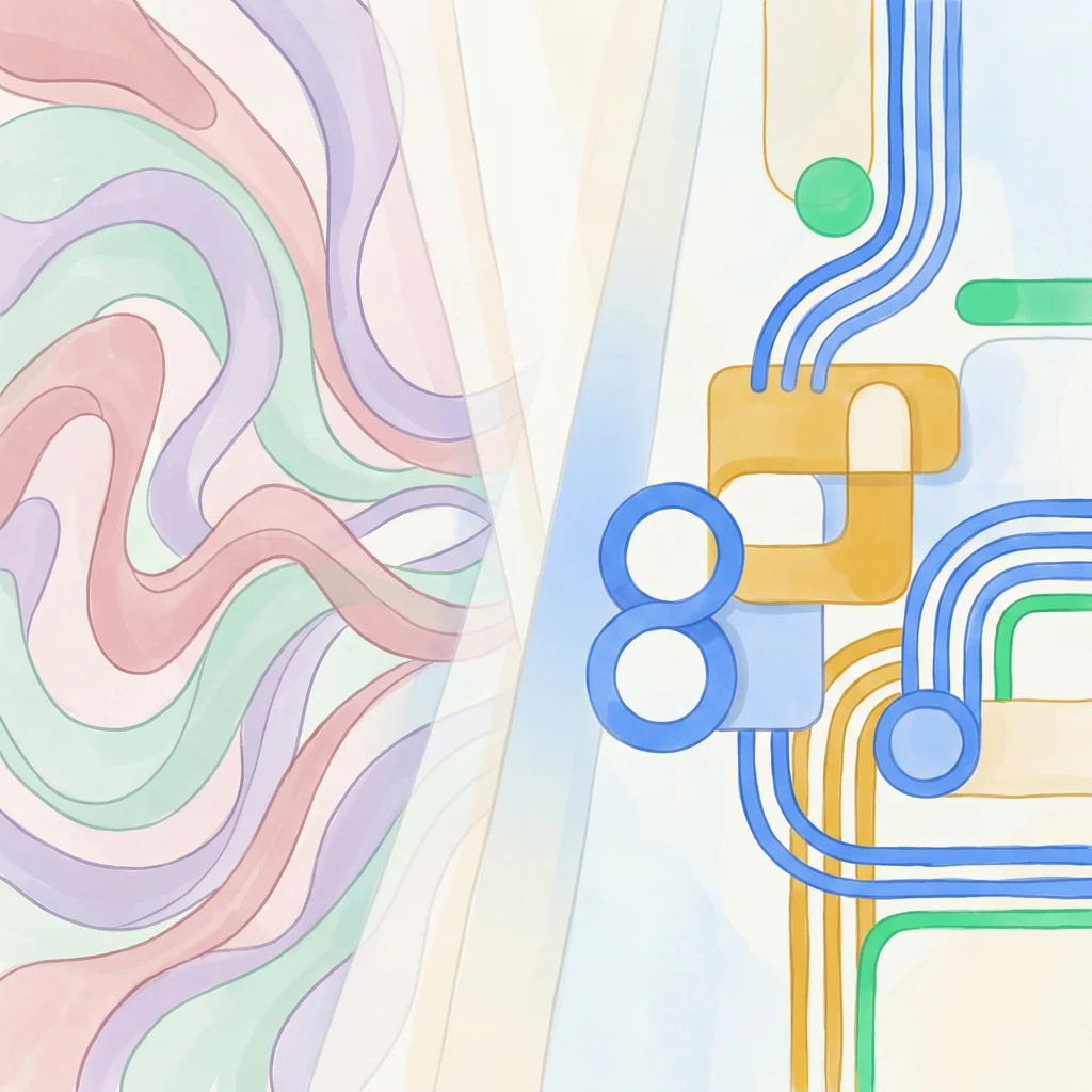 Van creatieve chaos naar strakke strategie abstract